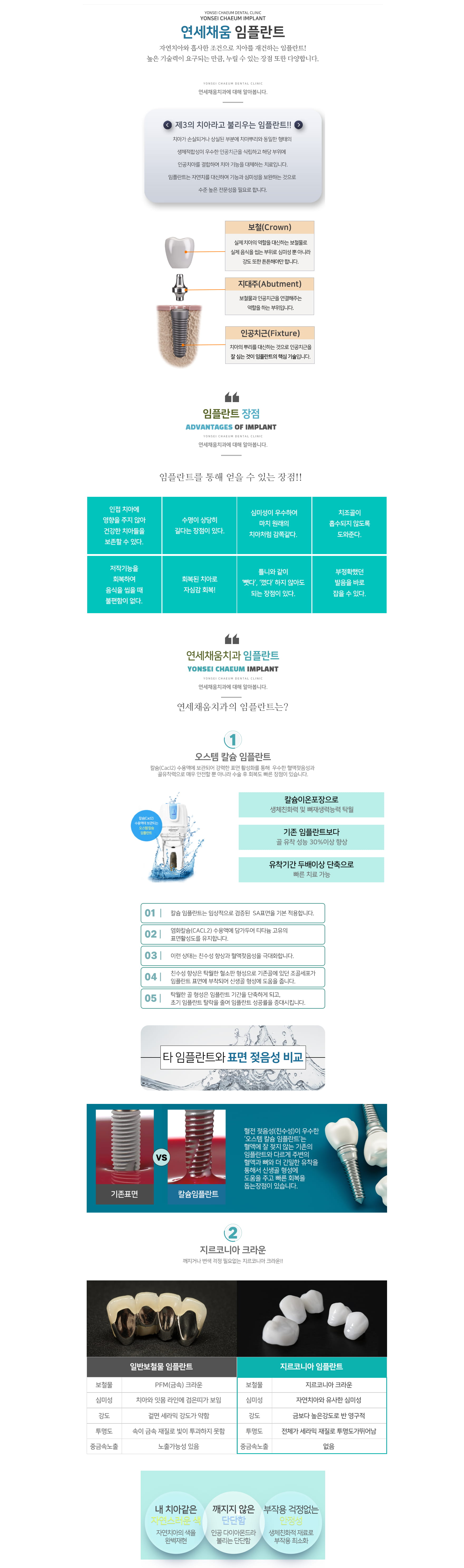연세채움 임플란트 - 자연치아와 흡사한 조건으로 치아를 재건하는 임플란트! 높은 기술력이 요구되는 만큼, 누릴 수 있는 장점 또한 다양합니다.